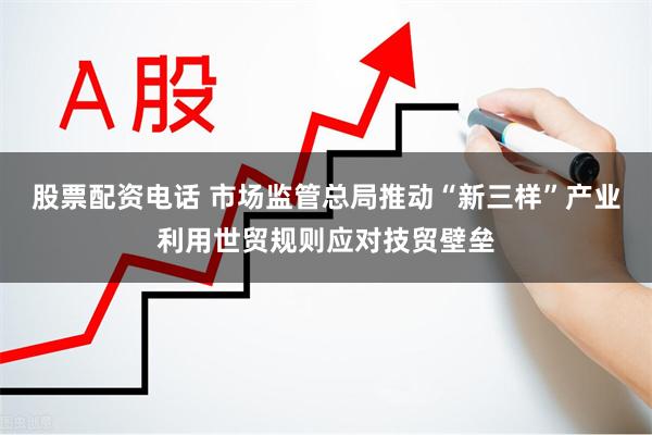 股票配资电话 市场监管总局推动“新三样”产业利用世贸规则应对技贸壁垒