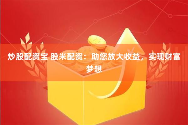 炒股配资宝 股米配资：助您放大收益，实现财富梦想